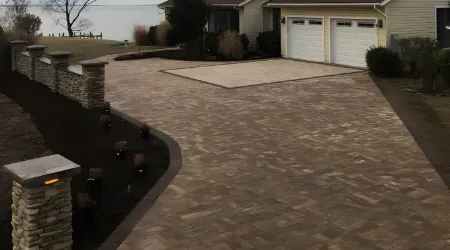 luxury-paver-driveway A Luxury Paver Driveway