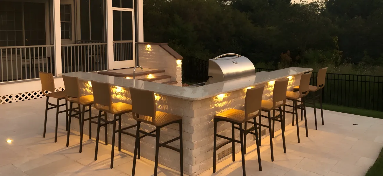 Outdoor Kitchen Project In Selbyville, Delaware.