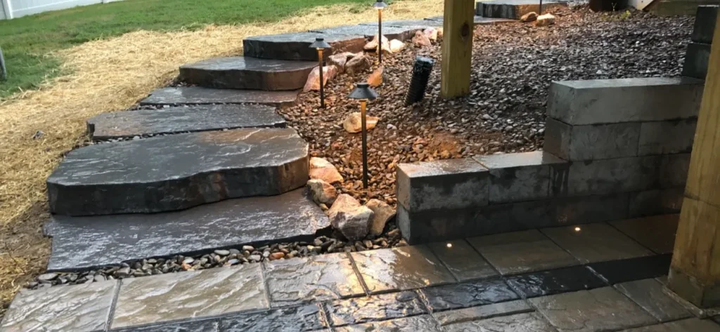 centreville md multi level paver patio thumbnail